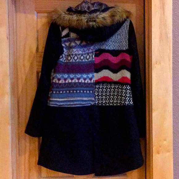 Desigual Wool Coat - Picture 2 of 4